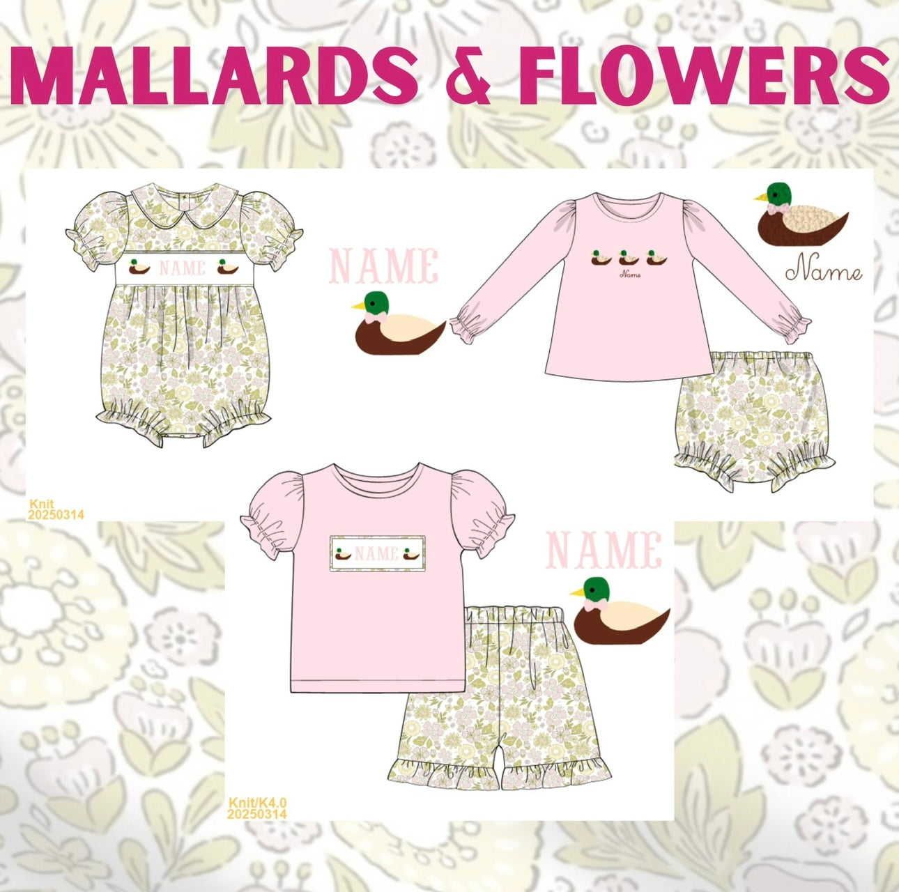 Mallards & Flowers