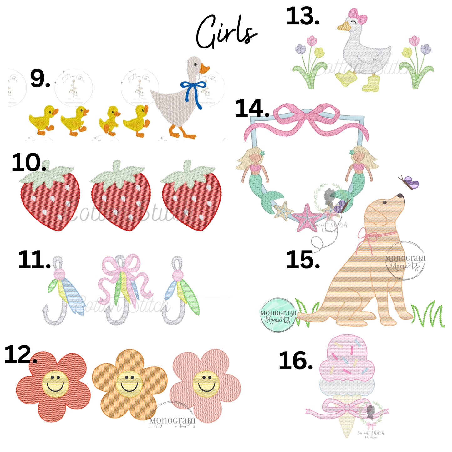 Summer Embroidery - Girls