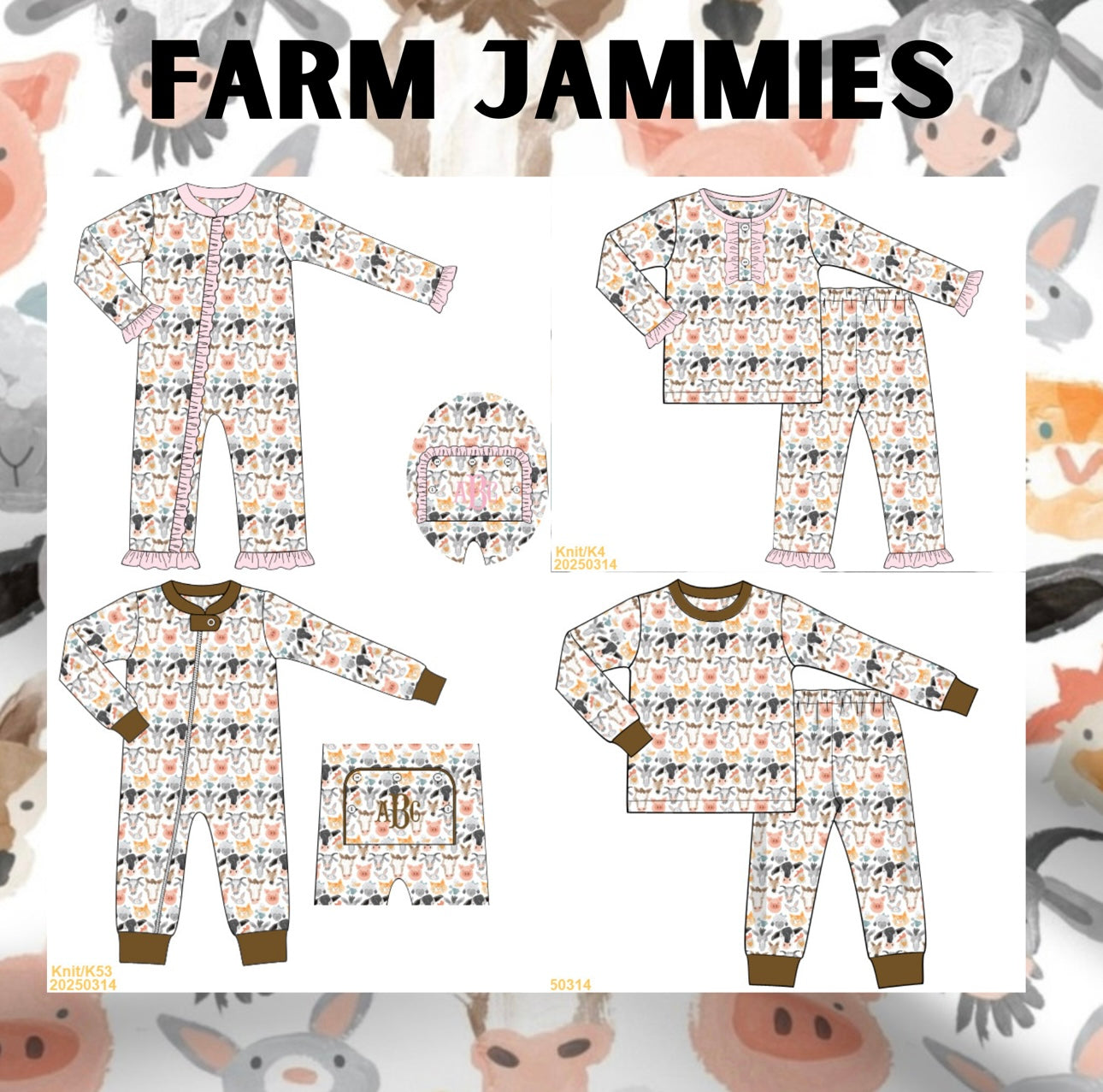Farm Jammies Boy