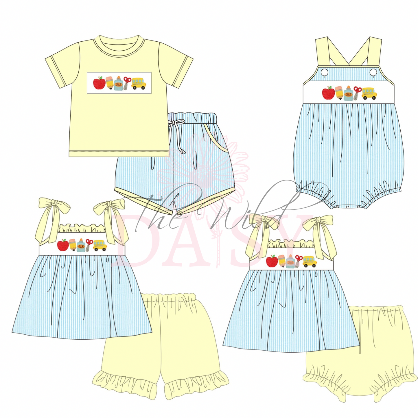 School Day - Girl Short Set
