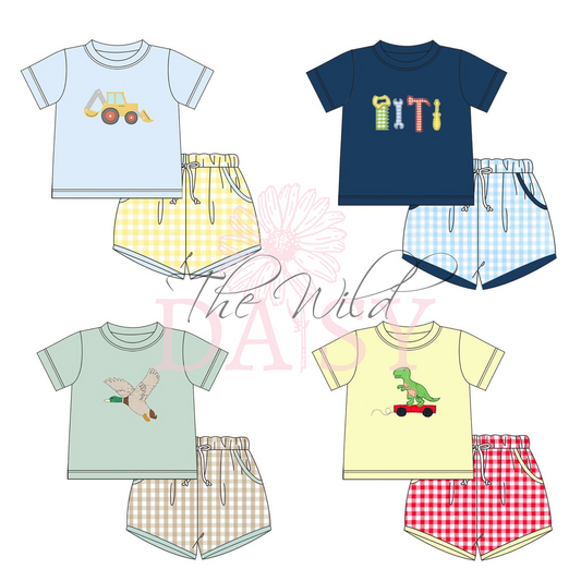 Boys Appliqué Set - Construction