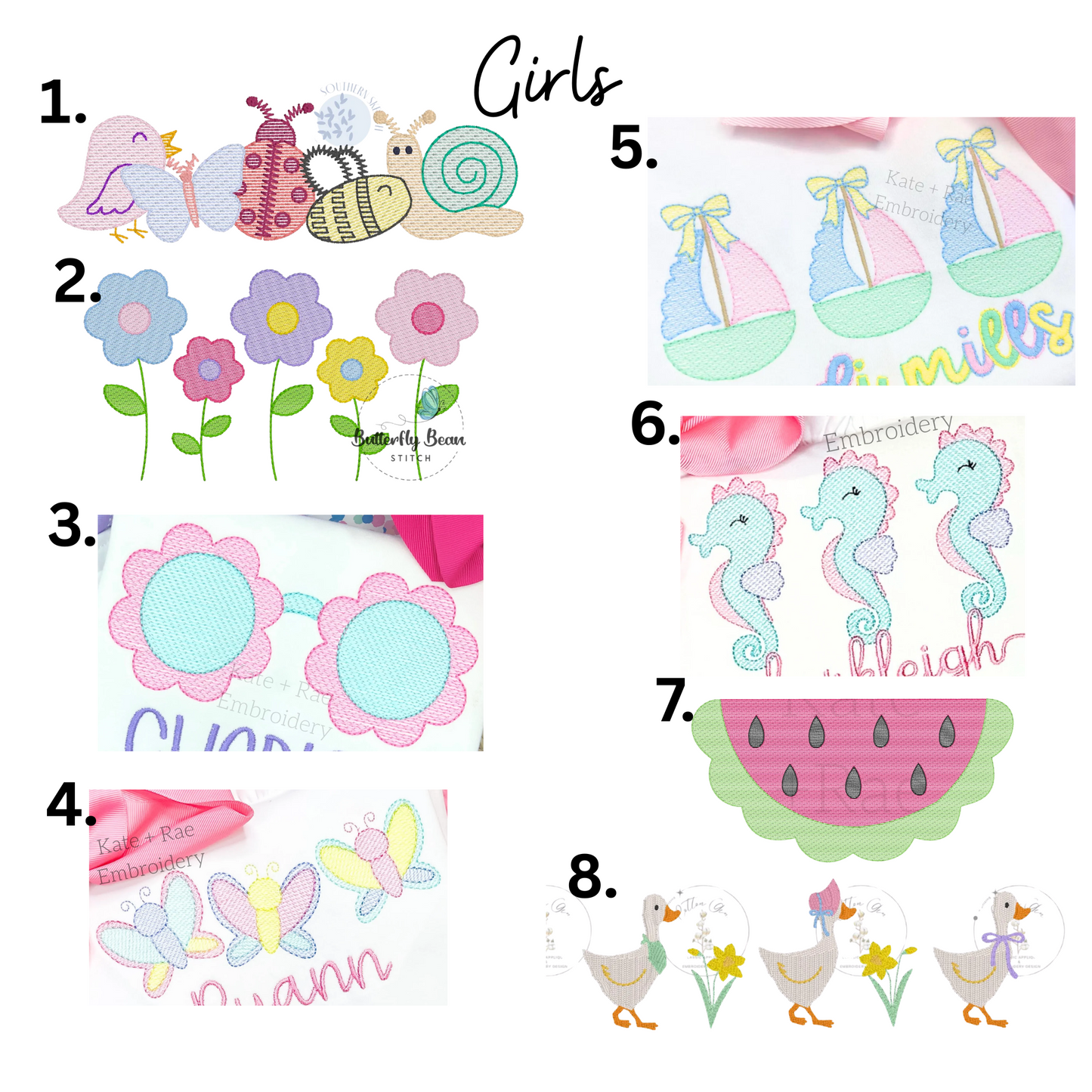 Summer Embroidery - Girls