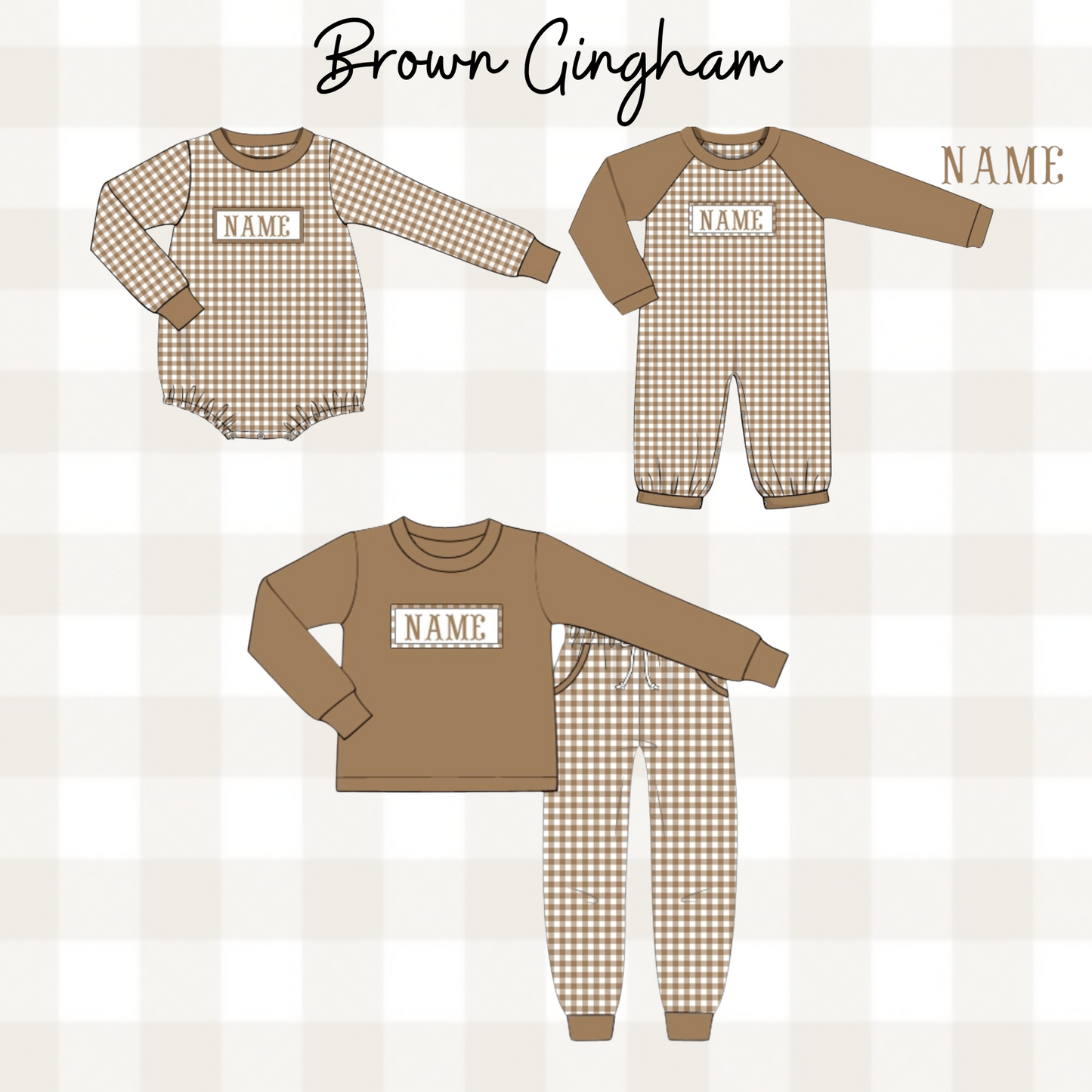 Brown Gingham