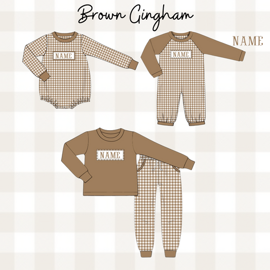 Brown Gingham