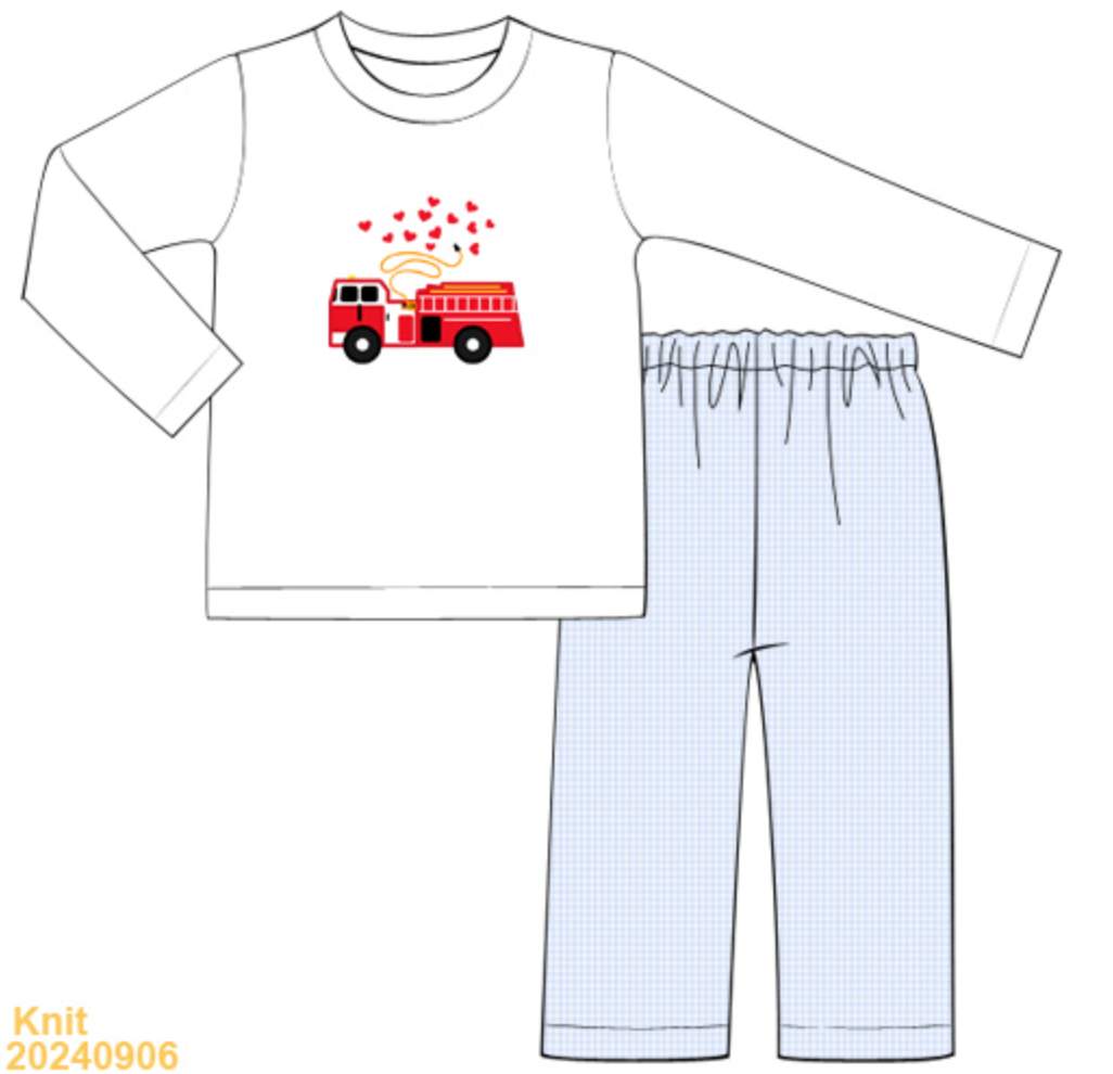 Firetruck Pant Set