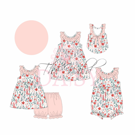 Peachy Floral - Bubble