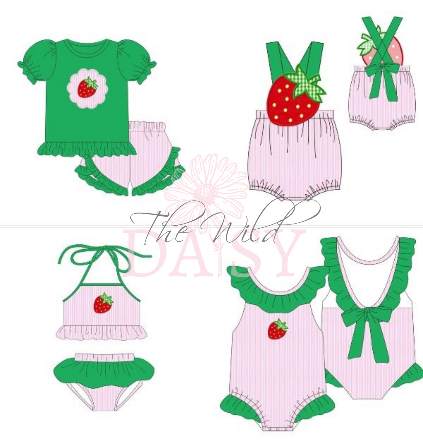 Strawberry Patch Short Set