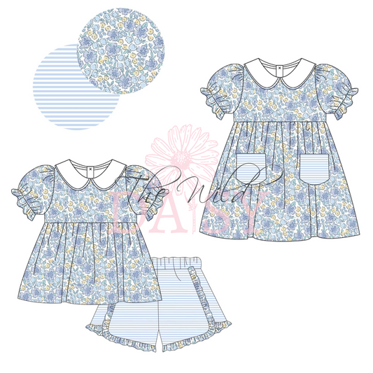 Blue Florals - Set